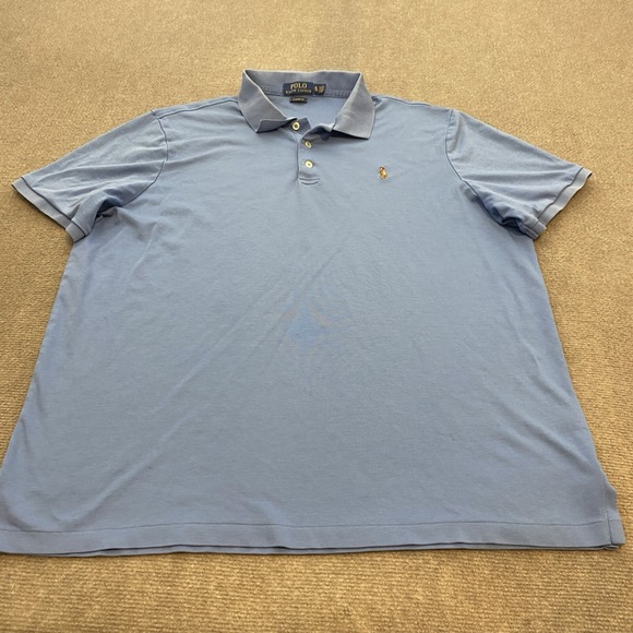 Polo Ralph Lauren Other - Polo Ralph Lauren Polo Shirt Mens XL Faded Blue Flesh Pony‎ Logo Short Sleeve